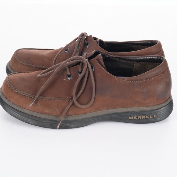 Merrell Topo Rim Dark Brown Lace Up Men's Shoes Size 8 - Picture 3 of 8